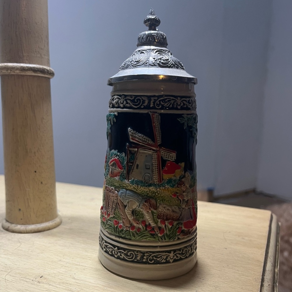 Vintage Holland made Ceramic Beer Stein